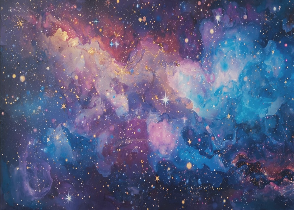 Vibrant Cosmic Nebula