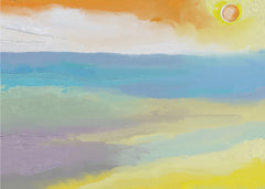 Vibrant Abstract Beach Painting