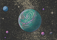 Swirling Cosmic Planet