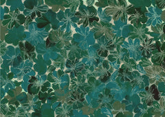 Deep Green Floral Pattern