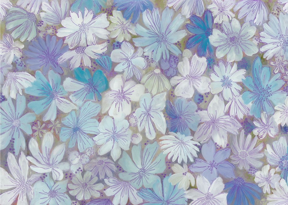 Soft Blue Purple Flowers