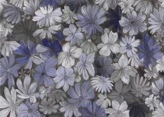 Abstract Blue Flowers