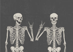 Skeletons Rock Peace Signs