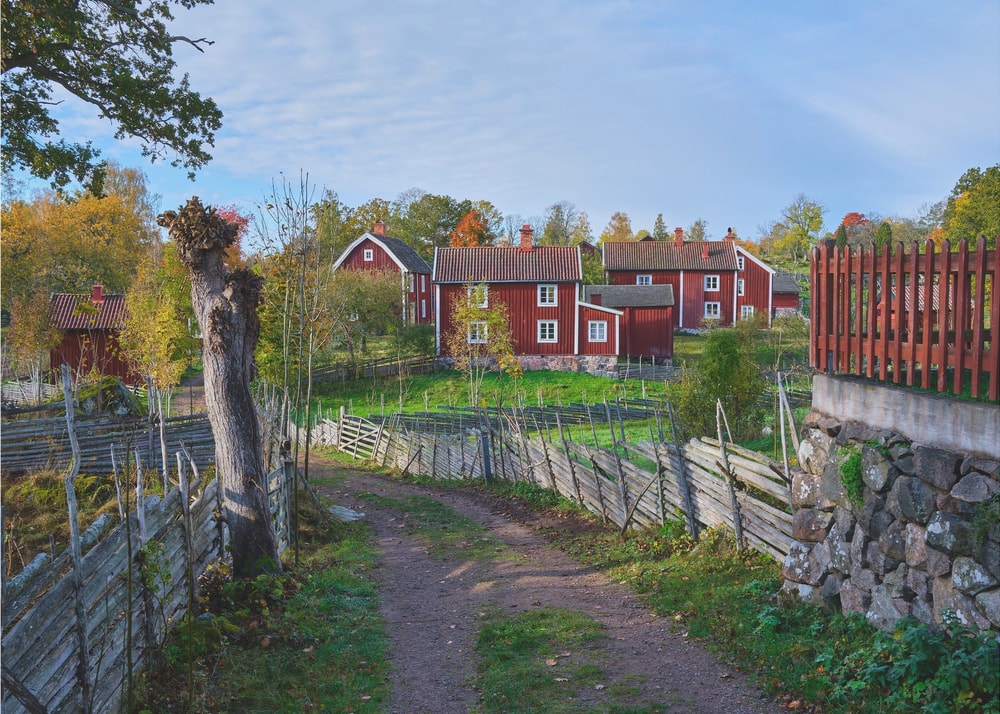 Autumn Swedish Village
