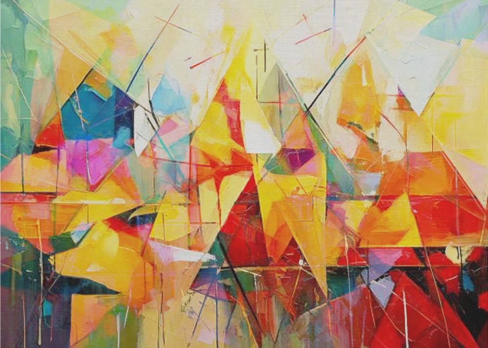 Vibrant Geometric Abstract