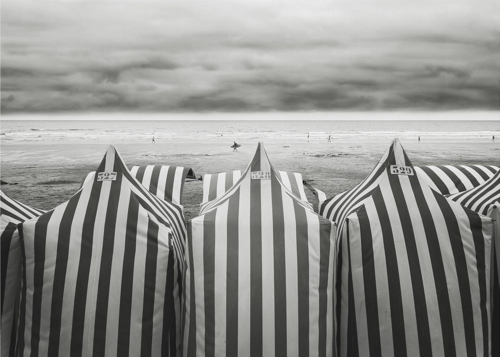 På stranden