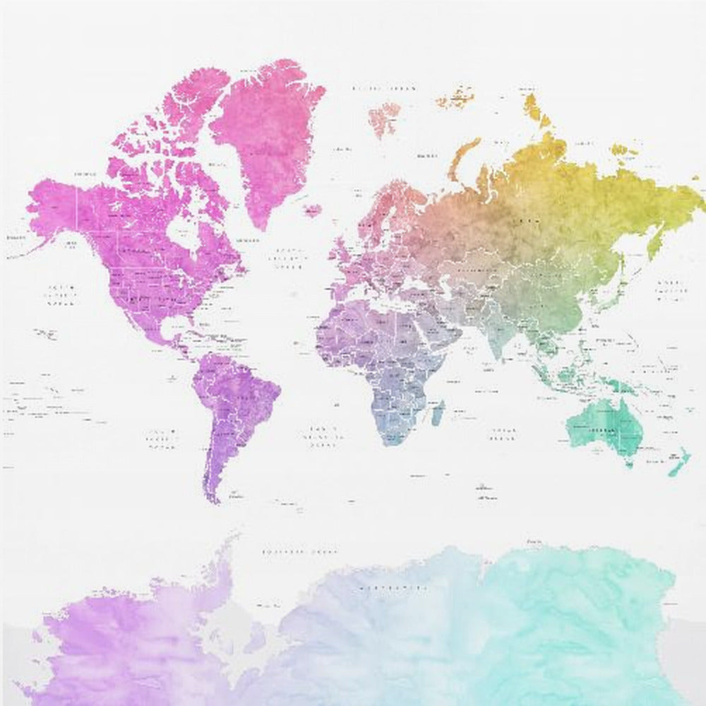 Leo world map with countries