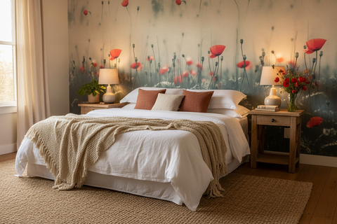 Nostalgic Nature No 23 – Fototapet med vilda vallmor