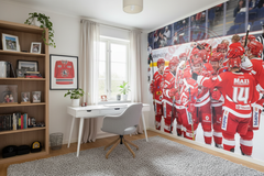 Troja Ljungby - Den segrande hästen - Fototapet hockeylag – fototapet med unikt motiv som skapar en inspirerande fondvägg