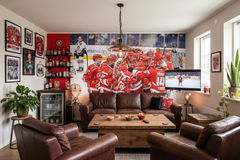 Troja Ljungby - Den segrande hästen - Fototapet hockeylag – fototapet med unikt motiv som skapar en inspirerande fondvägg