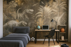 Barnrum Kids Wall Art 05 – Dinosaurie-fototapet som väcker äventyrslust – fototapet med unikt motiv som skapar en inspirer...