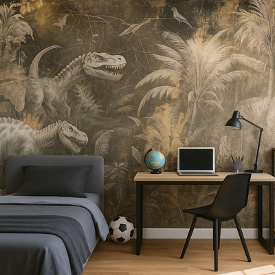 Kids Wall Art 05 – Dinosaurie-fototapet som vekker eventyrlyst rumsbild 3