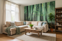 Wall mural Magical forest – fototapet med unikt motiv som skapar en inspirerande fondvägg